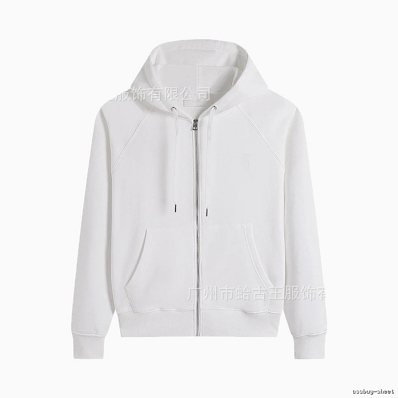 AMI minimalist style white hoodie