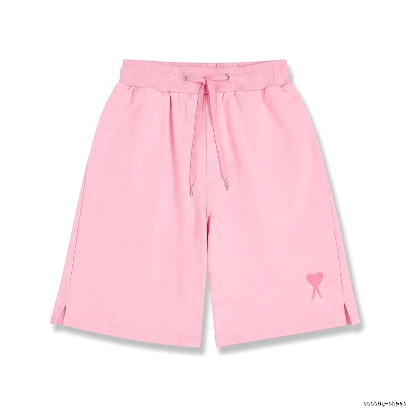 AMI pink shorts in a cute and casual style