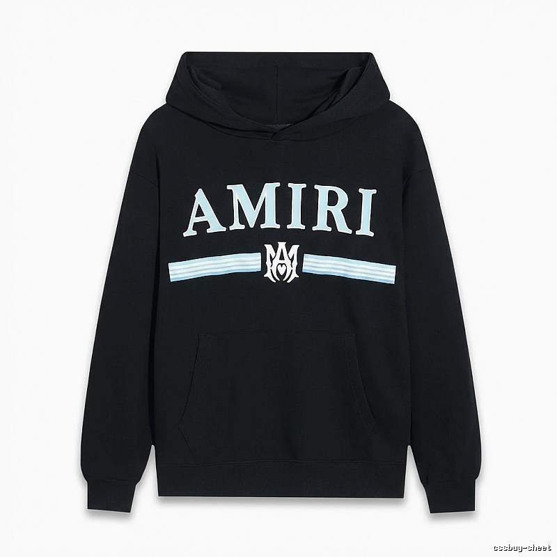 AMIRI letter-printing style black sweatshirt