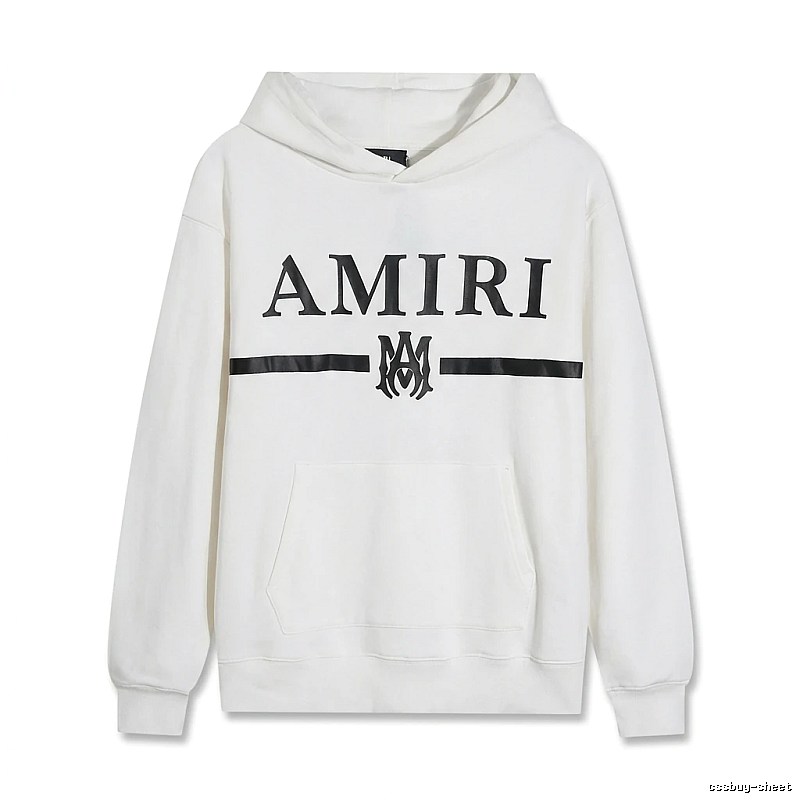 AMIRI Trendy Brand Letter Style White Hoodie