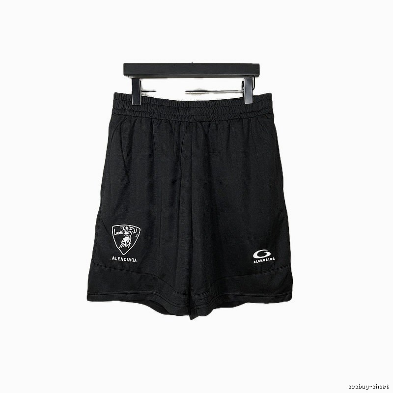 Balenciaga casual style black shorts