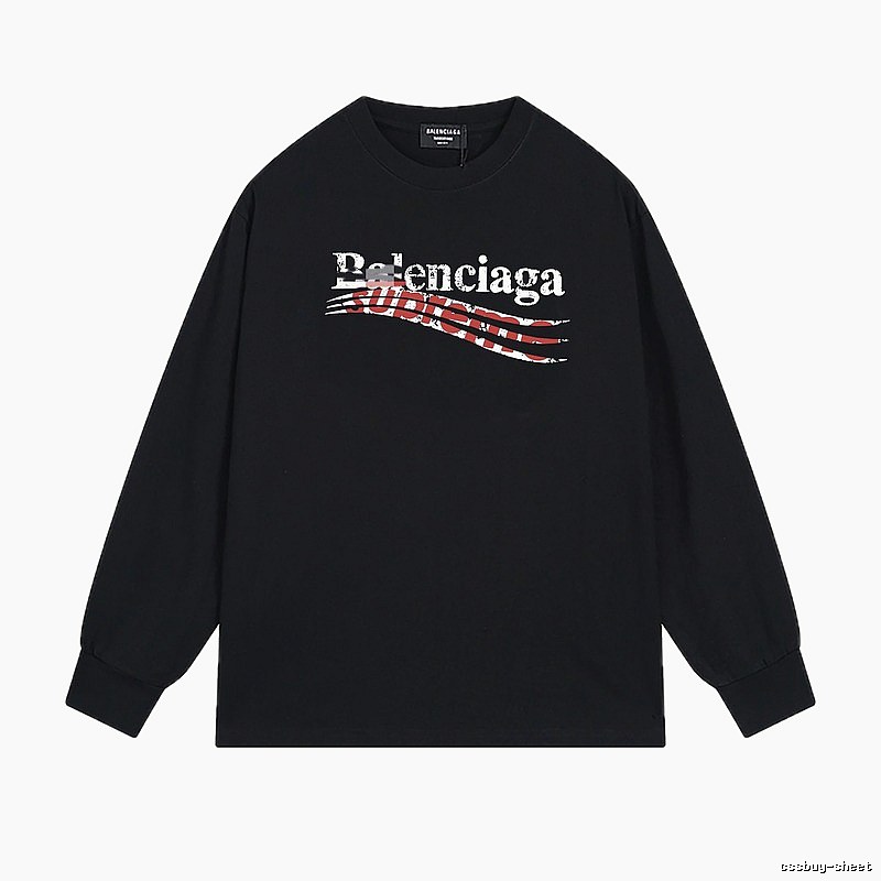 Balenciaga graffiti-style black T-shirt