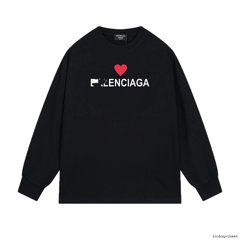 Balenciaga Love Simple Black T-shirt