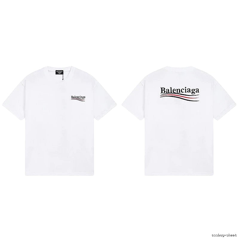 Balenciaga minimalist style white T-shirt