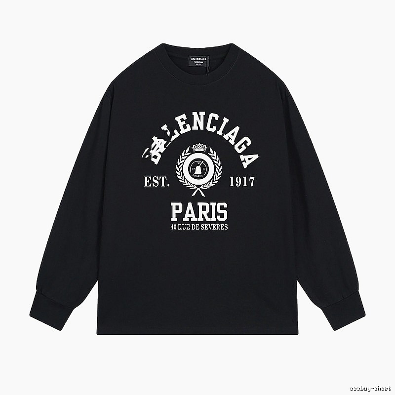 Balenciaga retro black long-sleeve